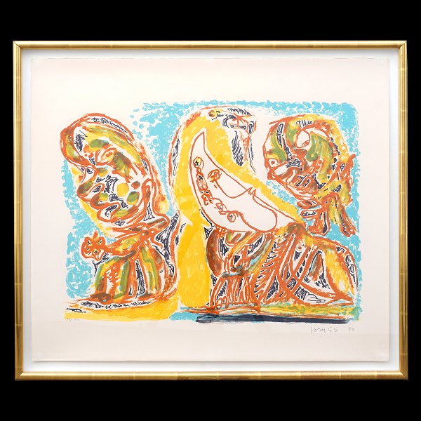 Asger Jorn, 1914-74, litograph.
"Barbarie aus clair de lune". 40/100. Signed "Jorn 53".
Visible size: 56x65cm. With frame: 63x73cm