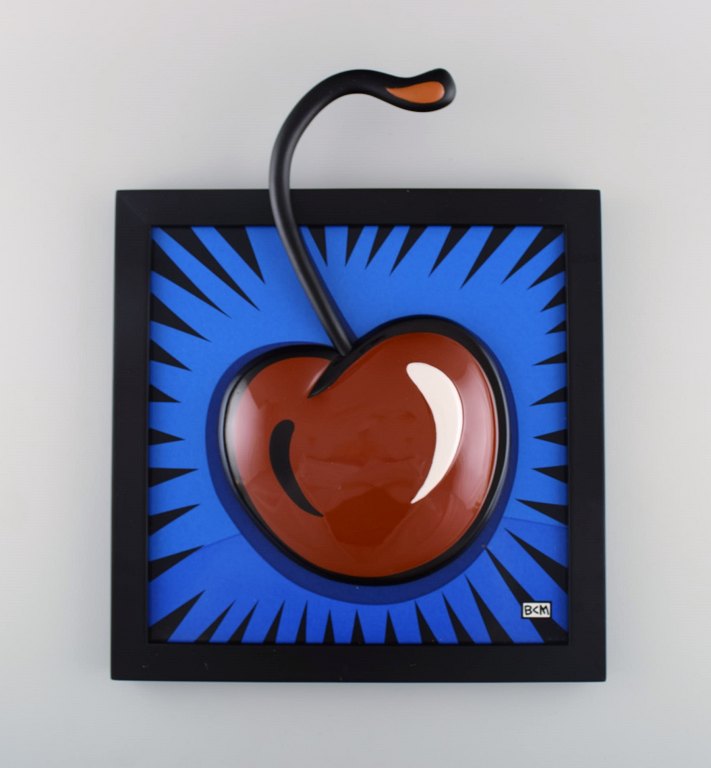 Burton Morris (b. 1964) for Goebel. Porcelain wall plaque. "Cherry". 21st 
Century.
