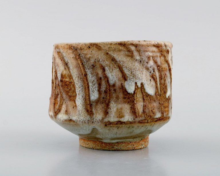 Eli Keller (b. 1942), Sweden. Unique cup in glazed stoneware. Japanese style. 
21st Century.
