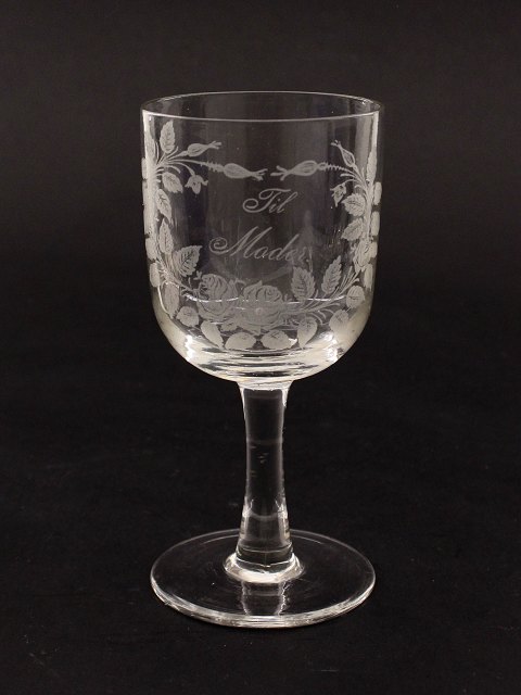 "For Mother" glass