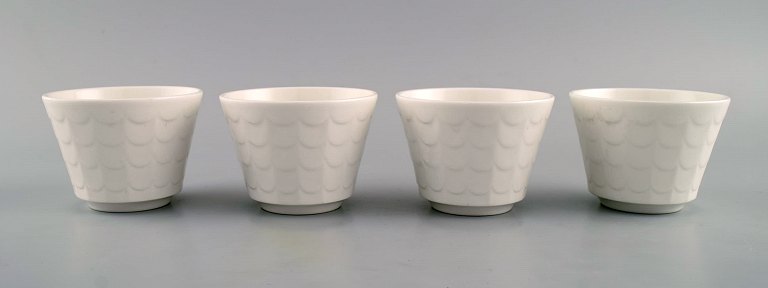 Wilhelm Kåge for Gustavsberg. Fire urtepotteskjulere i porcelæn. Svensk design, 
1960