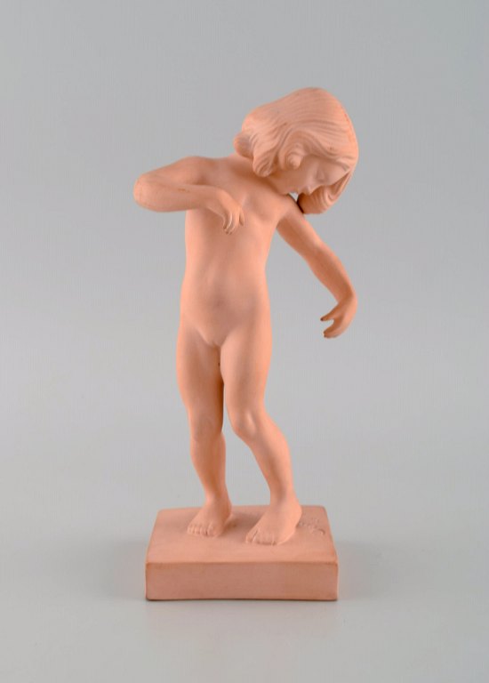 P. Ipsens Enke. Girl No. 888. Venus Kalipygos, Unglazed Pottery. Design Kai 
Nielsen. 1940s.
