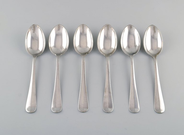 Kay Bojesen (1886-1958), Denmark. Six soup spoons in silver (830). 1920s / 30s.
