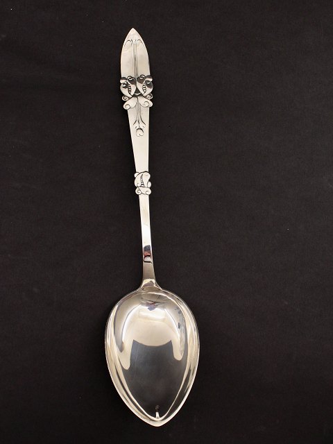 Silver serving spoon