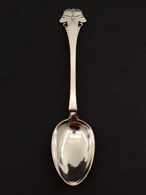 Silver serving spoon