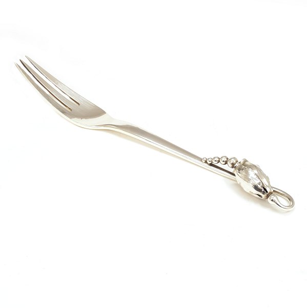 Georg Jensen Magnolia Serviergabel, Sterlingsilber. #84. L: 21cm. G: 62gr