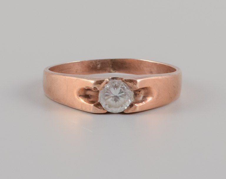 Gold ring, 1920s/30s, Scandinavian goldsmith, marked with the goldsmith