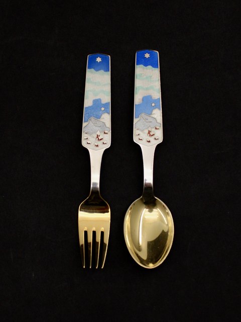Michelsen Christmas spoon and fork 1963