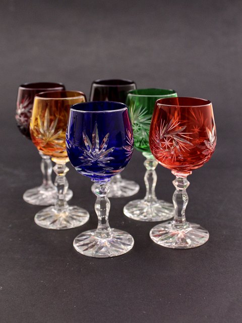 Bohemian port wine glasses