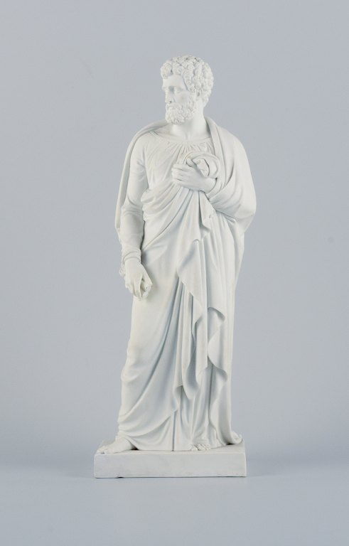 Royal Copenhagen, Thorvaldsen sculpture of Saint Peter in biscuit.