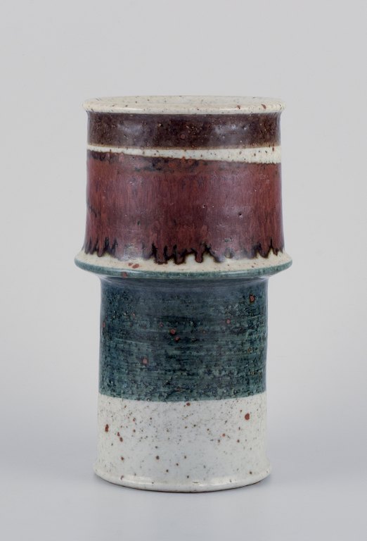 Inger Persson for Rörstrand Atelje, ceramic vase in a modernist style.