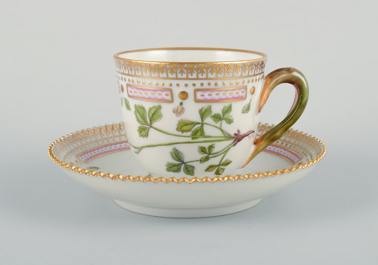 Royal Copenhagen Flora Danica coffee cup and saucer.