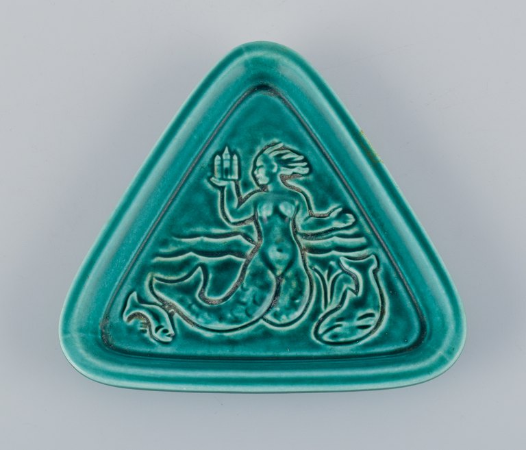 Rare Royal Copenhagen fragment in glazed ceramic designed by Knud Kyhn and 
produced for Illum