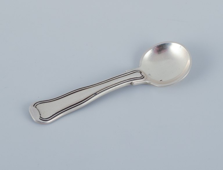 Georg Jensen Old Danish, salt spoon in sterling silver.