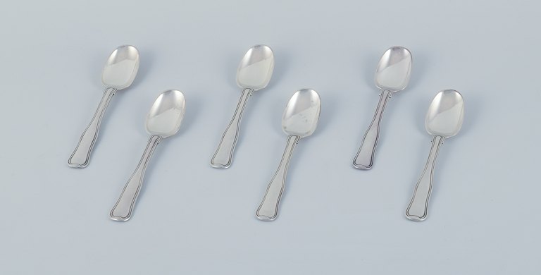 Georg Jensen Old Danish, a set of six teaspoons in sterling silver.