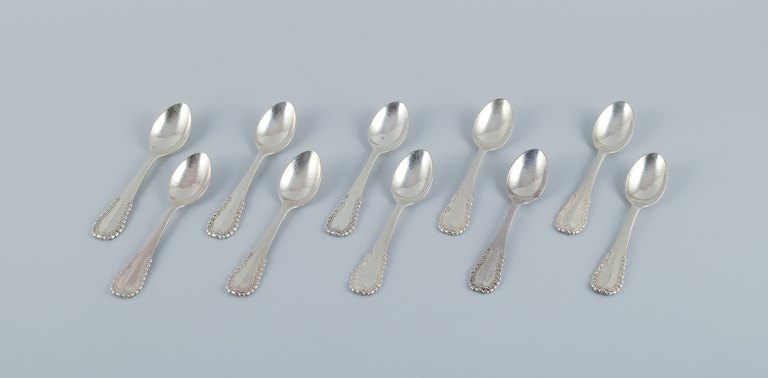 Georg Jensen, Viking, a set of ten teaspoons in sterling silver.