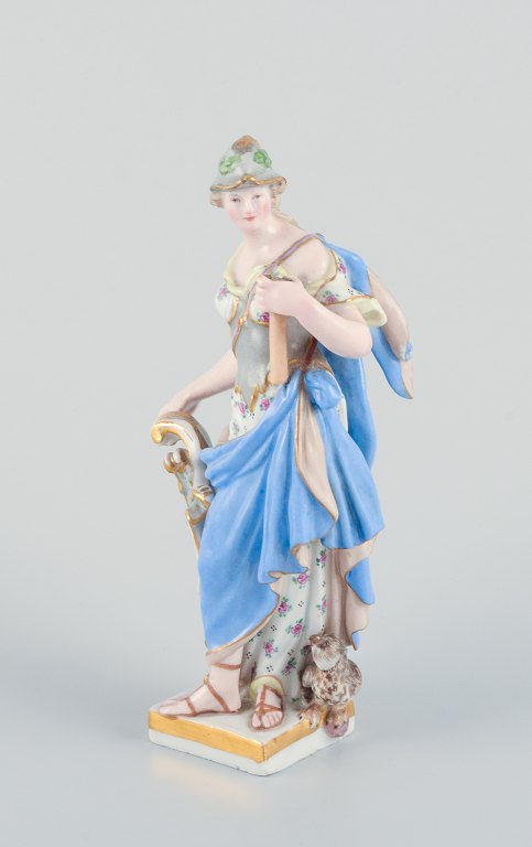 Meissen, Tyskland, håndmalet porcelænsfigur.