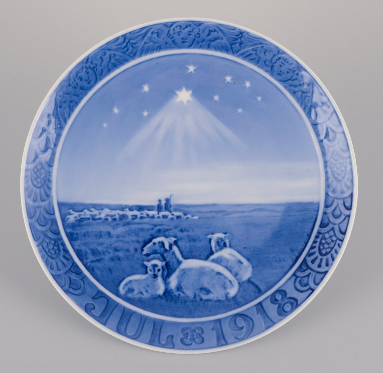 Royal Copenhagen Christmas Plate from 1918.