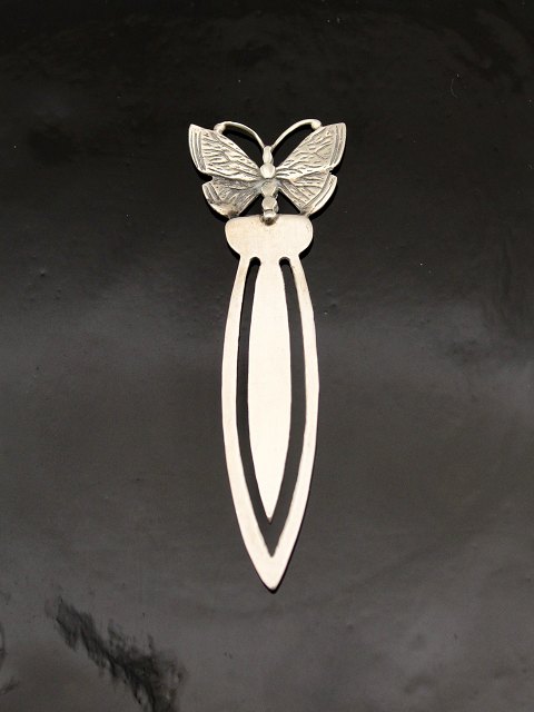 Silver bookmark with butterfly