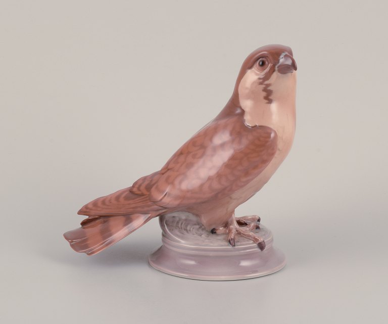 Dahl Jensen for Bing & Grøndahl, porcelain figurine of a kestrel.