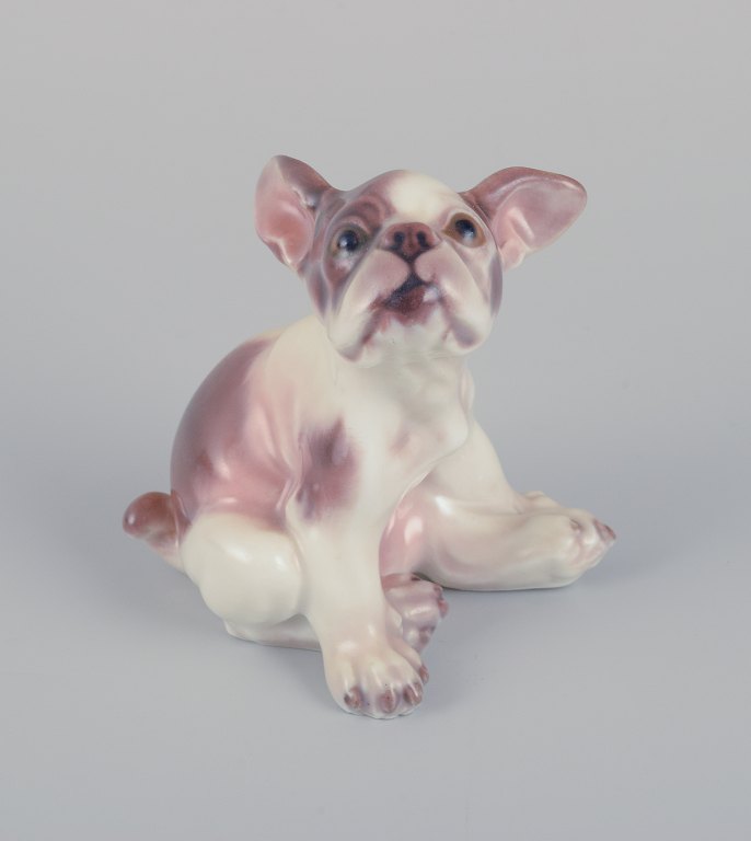 Dahl Jensen porcelain figurine of a French Bulldog.