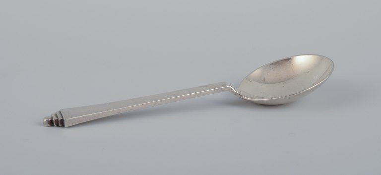 Georg Jensen Pyramid sugar spoon in sterling silver.