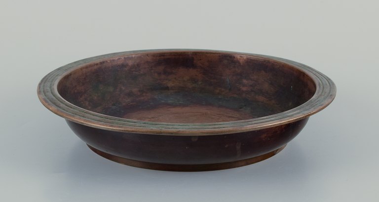 Just Andersen, large bowl in bronze. Art Deco.