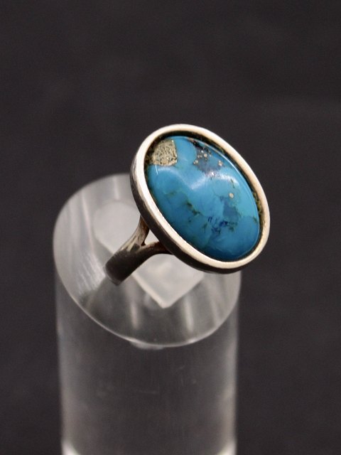 Sterling silver ring with turquoise