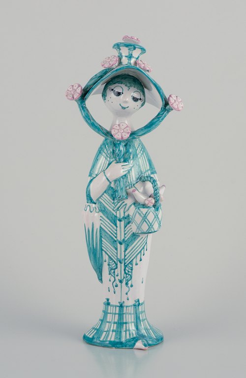 Bjørn Wiinblad (1918-2006) unique ceramic figurine. "Autumn".