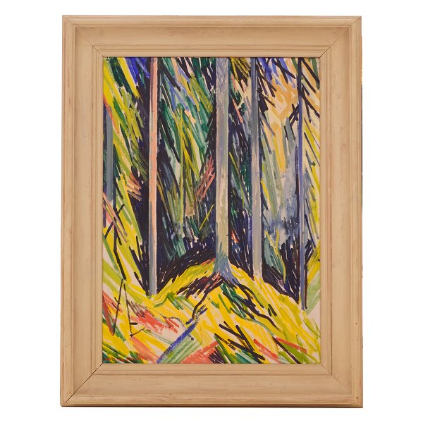 William Scharff, Denmark, 1886-1959, oil on canvas. Signed William Scharff. 
Visible size: 69x49cm. With frame: 88x68cm