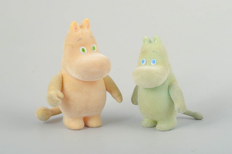 Two Moomin Figures, Martinex, Finland, c. 1980s.