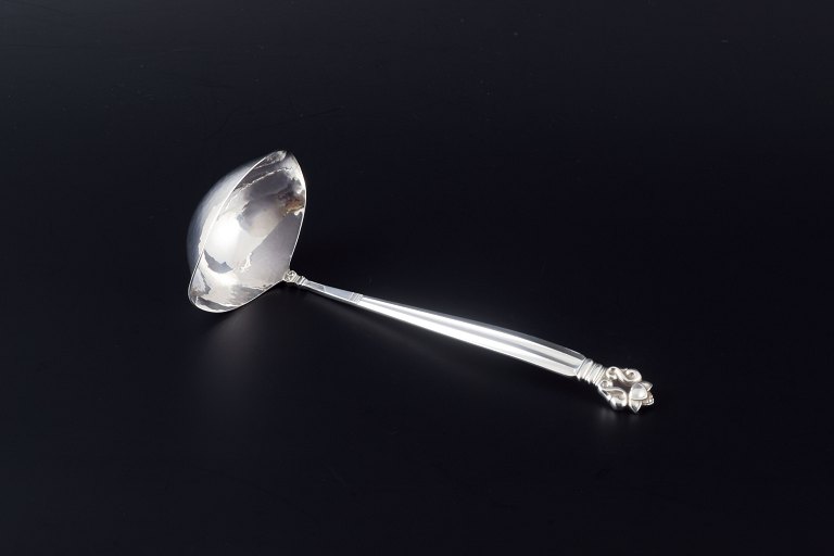 Georg Jensen
Butter sauce ladle in the “Acorn” pattern.
Sterling silver.