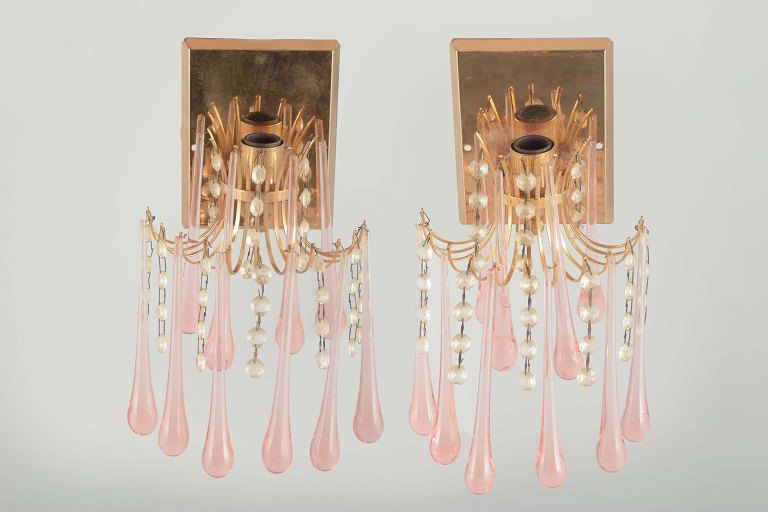 Murano Wall Lamps, 1960/70s