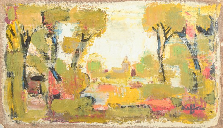 Charles Kiffer (1902–1992)Landscape.Oil on canvas. 1960s.