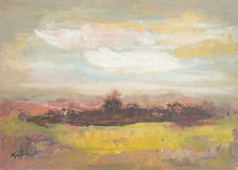 Charles Kiffer (1902–1992)Landscape.Oil on board. 1960s.