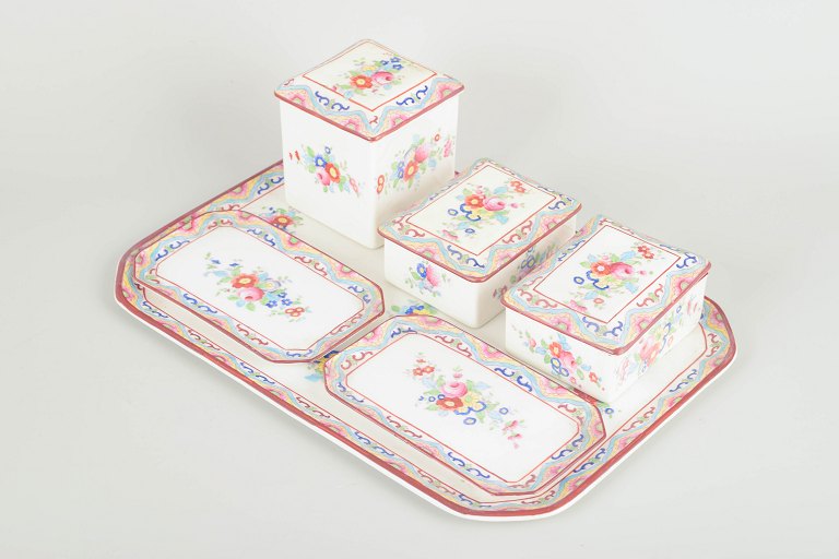 Foley Art China (John Aynsley & Sons)
Hand-painted porcelain “Peacock” set, mid-20th century.