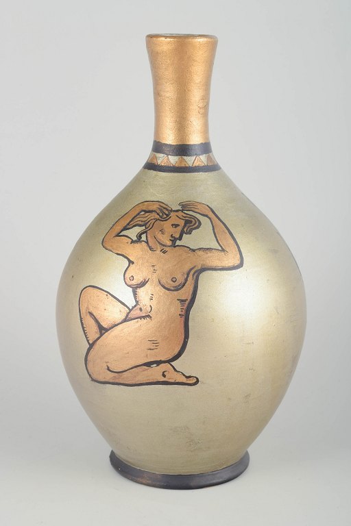 Bo Fajans
Hand-painted vase, 1930s.