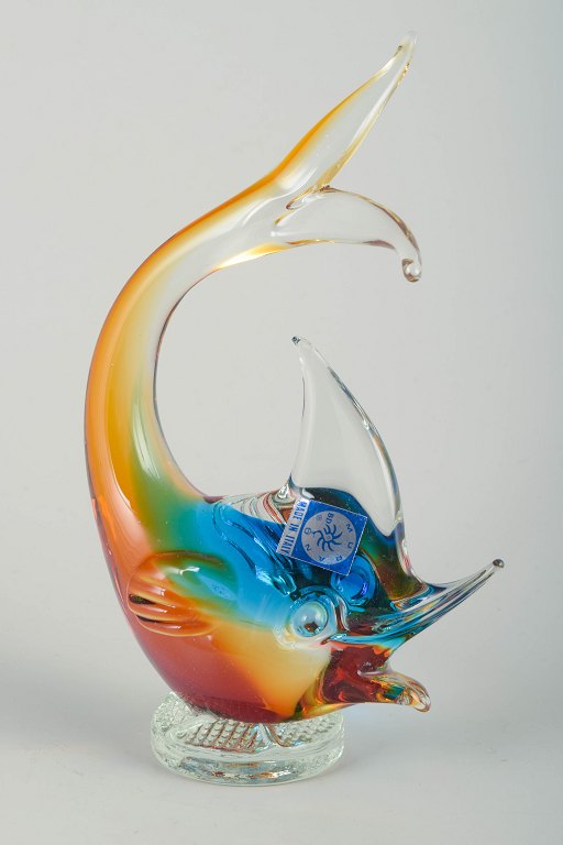Murano GlassColourful fish sculpture, 1960/70s.