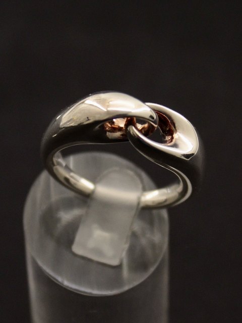 Georg Jensen sterling silver large "Reflect" ring