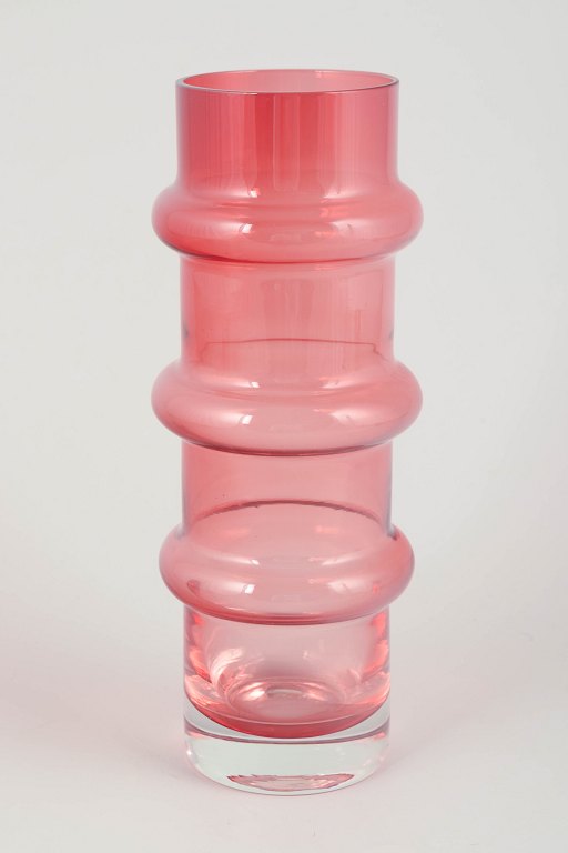 Bo Borgström for Åseda Glasbruk.Art glass vase, 1970s.