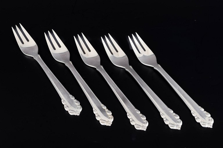 Georg Jensen5 fish forks, “Lily of the Valley”, 1945–51.
