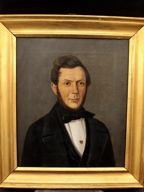 Oil painting in gold frame