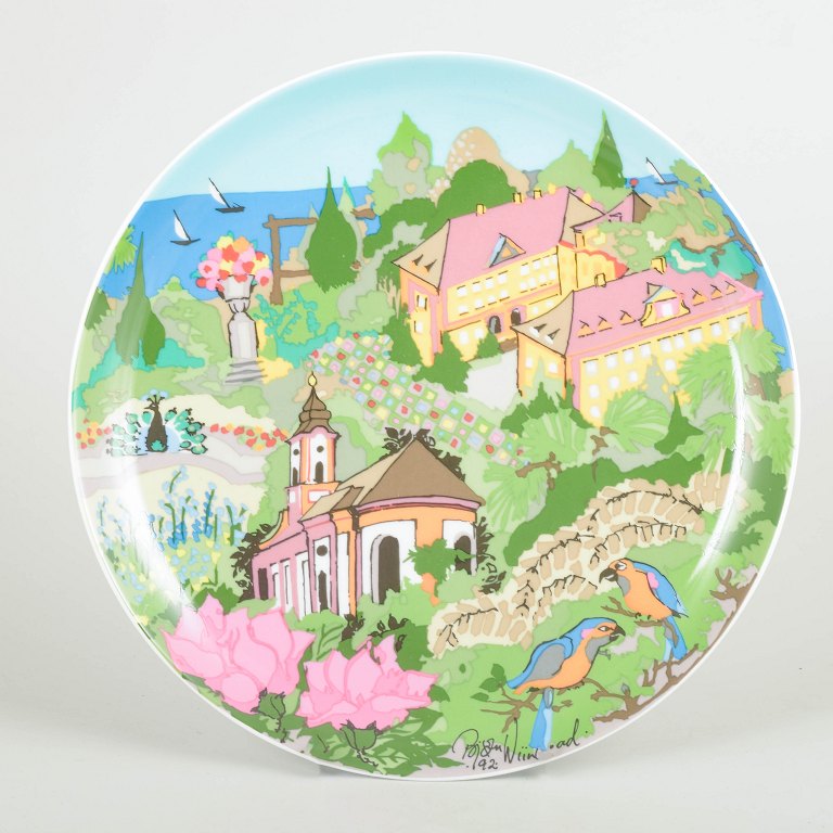Bjørn Wiinblad for RosenthalCollector’s plate, 1992.