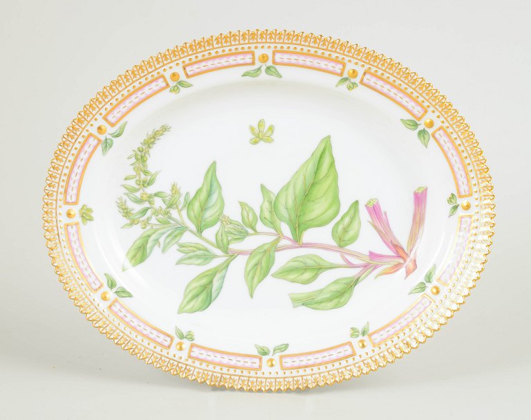 Royal Copenhagen Flora Danica oval dish, 1994.