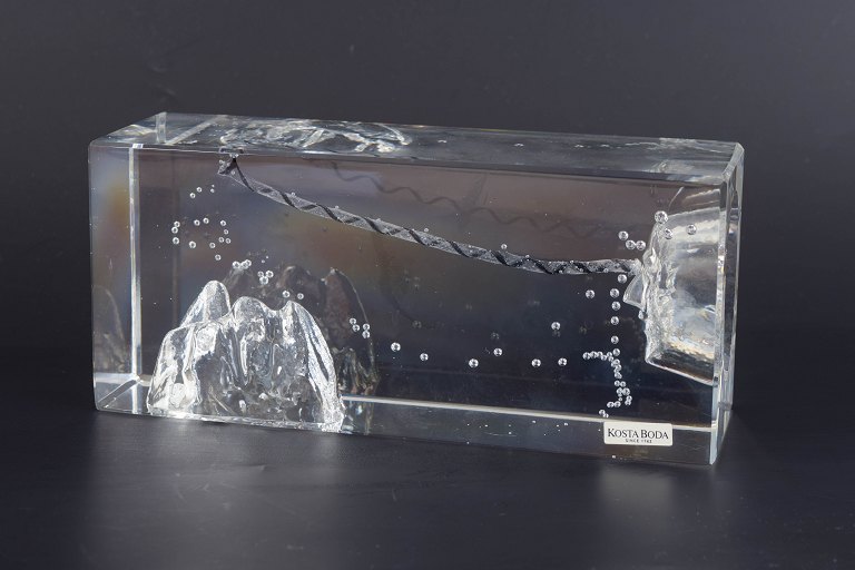 Bertil Vallien for Kosta Boda, “Crystal Fantasy”, unique art glass sculpture.