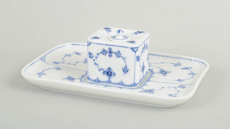 Royal Copenhagen Blue Fluted Plain inkwell.