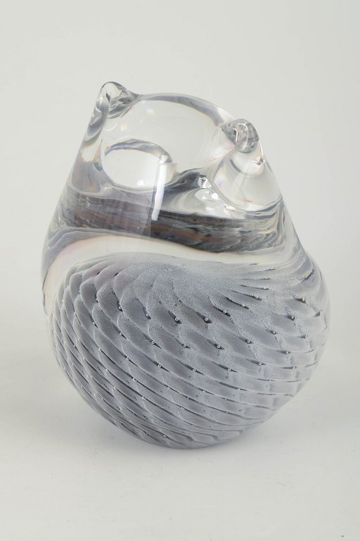 Fm Konstglas, owl, glass sculpture.
