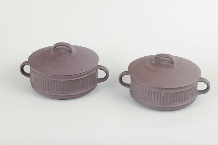 Jens Harald Quistgaard for Dansk Designs, set of 2 lidded bouillon cups.