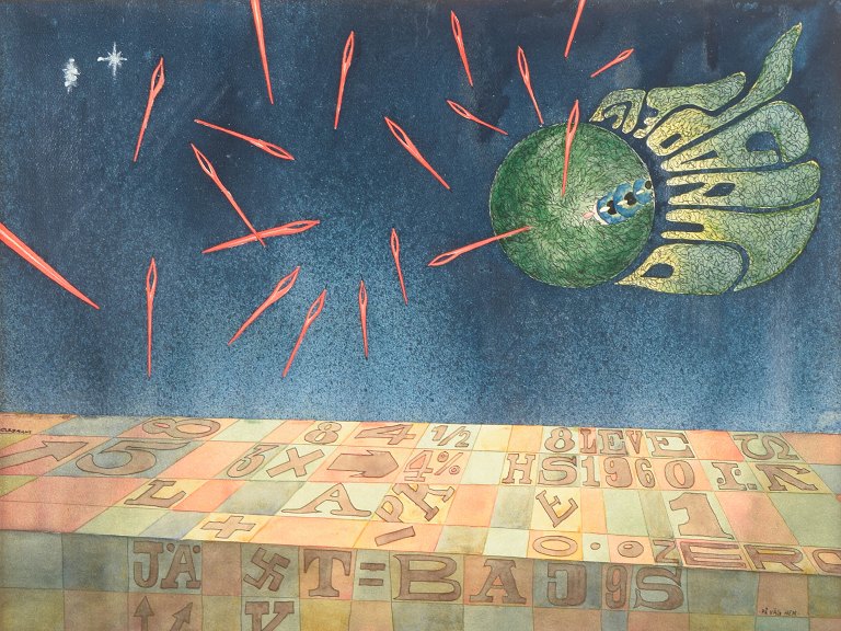 Håkan Stenberg, mixed media, listed Swedish visual artist.