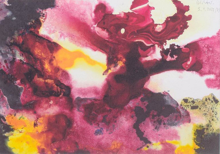 Gerhard Richter, colour print, well listed German artist.